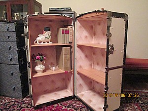 antique wardrobe steamer trunk